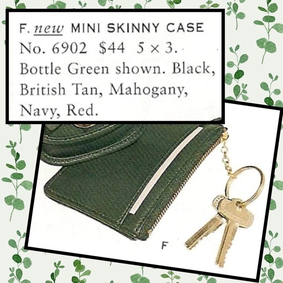 ❤️SOLD❤️Vintage Coach Navy Mini Skinny Case 6902 - Picture 3 of 9